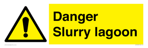 Danger Slurry lagoon
